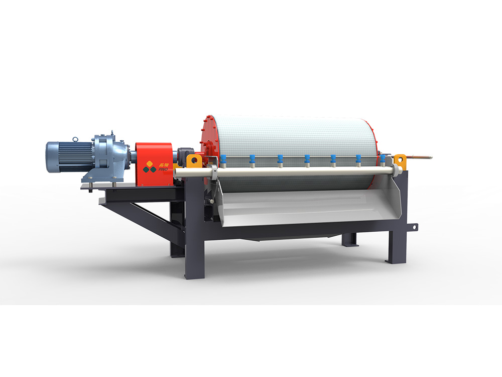 Counter-current wet drum separator
